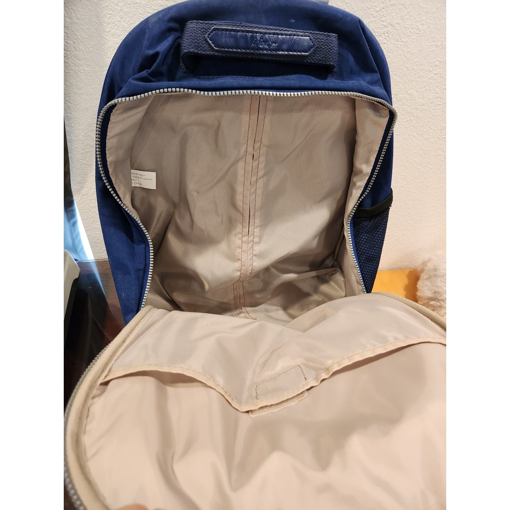 Kipling Blue Medium Backpack 19×15×7 Pre‑Owned Worn Base & Straps - Picture 6 of 11